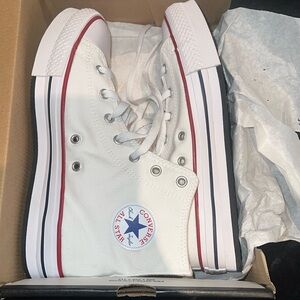 White platform converse
